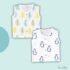 Muslin 100% Organic Sleeveless Jabla - PT (Pack of 2)