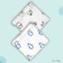 Muslin 100% Organic Swaddle/ Towel - PP (Pack of 2)