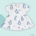 Alice Penguin - Muslin 100% Organic Eleganza Cut Frock