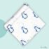 Alice Penguin - Muslin 100% Organic Swaddle/Towel