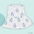Alice Penguin - Muslin 100% Organic Sleeveless Frock